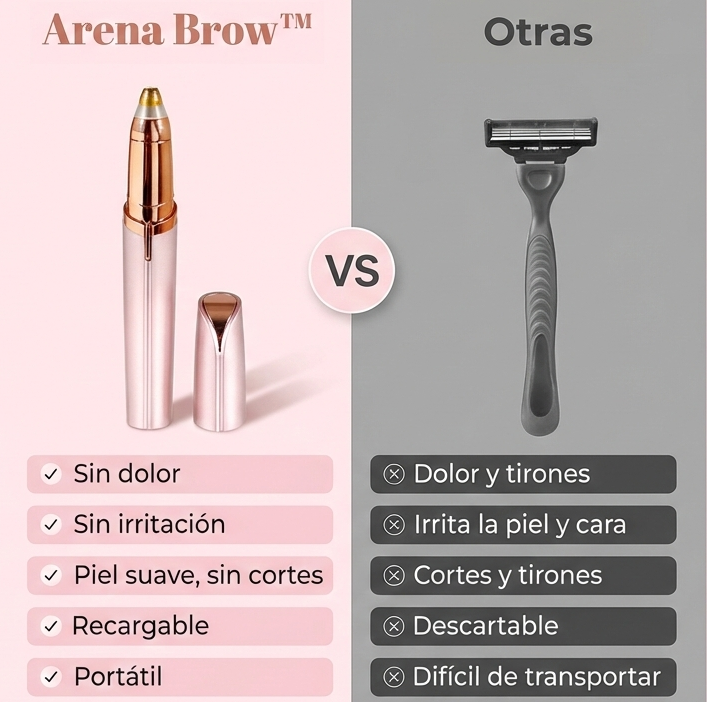 Depilador facial indoloro para cejas y rostro