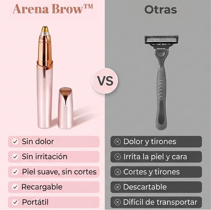 Depilador facial indoloro para cejas y rostro
